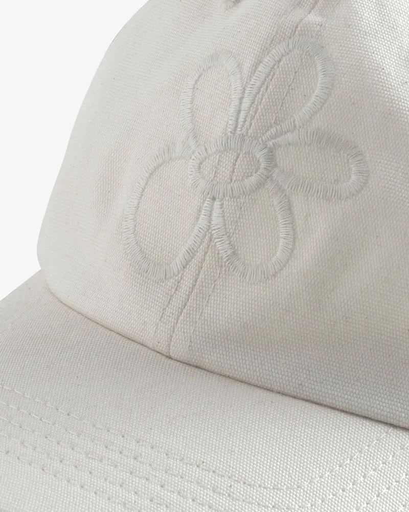 Weisse Cap Flower aus Bio-Baumwolle von Rotholz