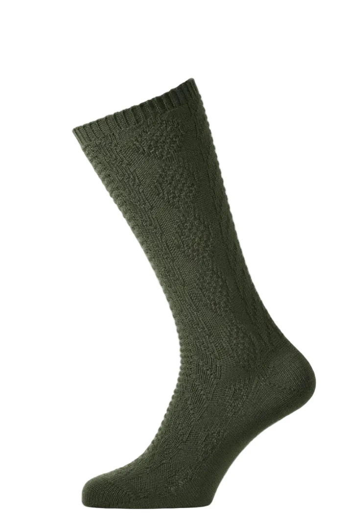 Luise Steiner Trachtensocken 1620-70 lodengrün