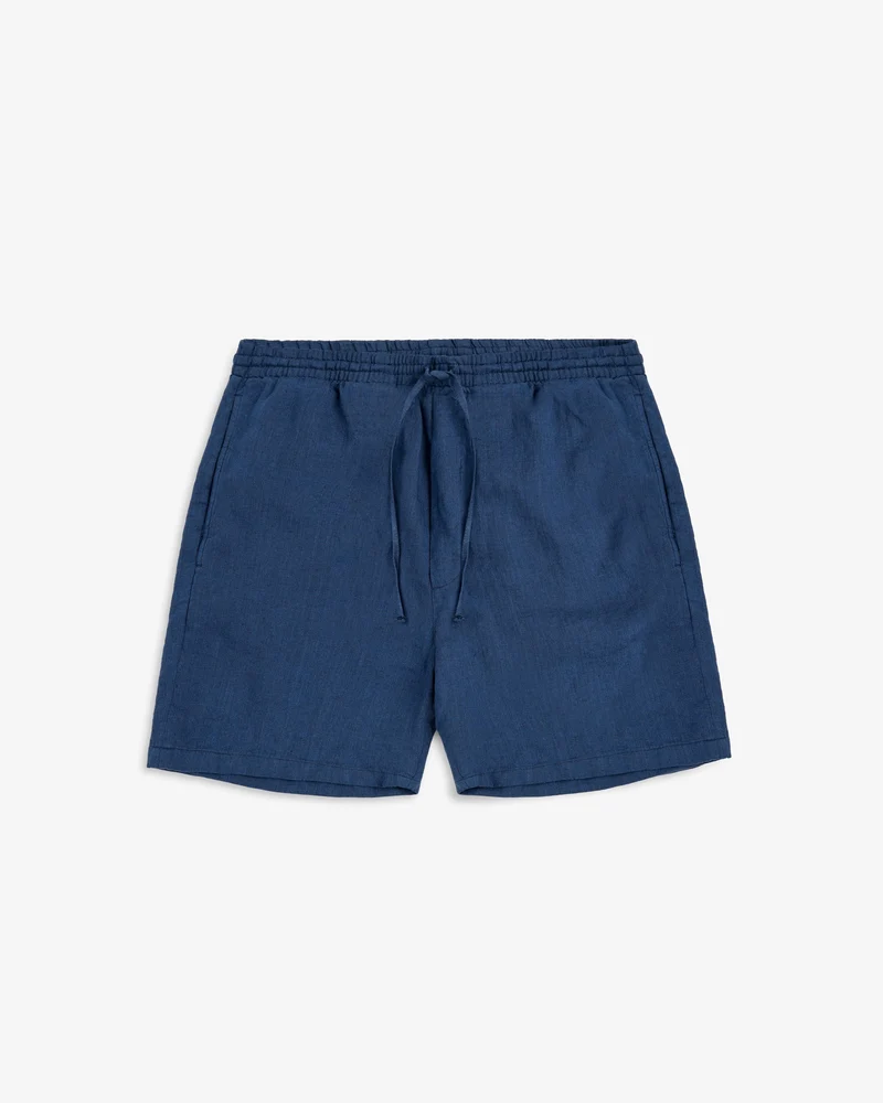 Blaue kurze Hose aus Bio-Baumwolle von Rotholz
