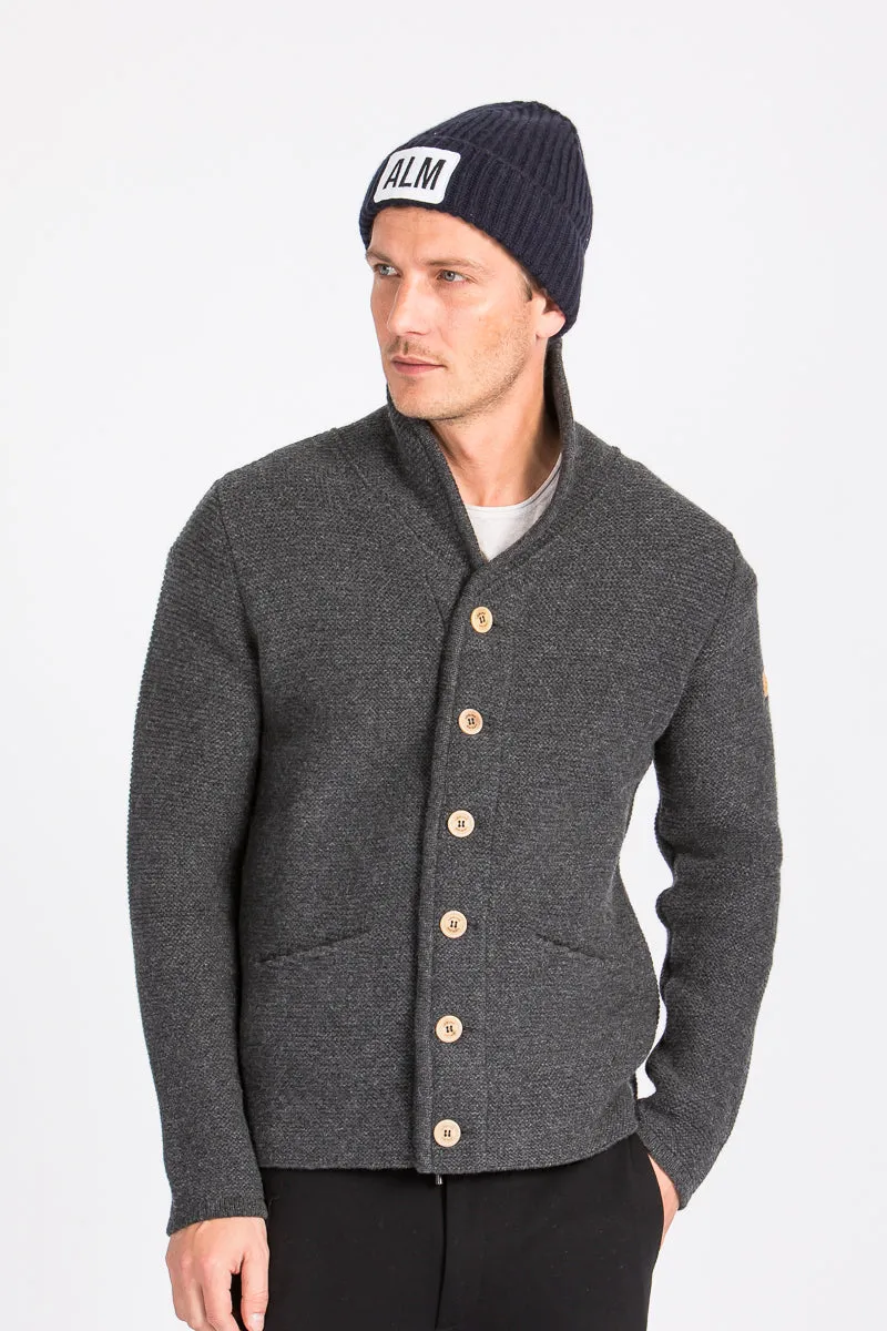 Almliebe Kaschmir Mütze Low navy