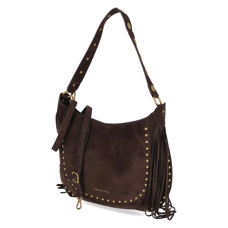 Schultertasche Braun