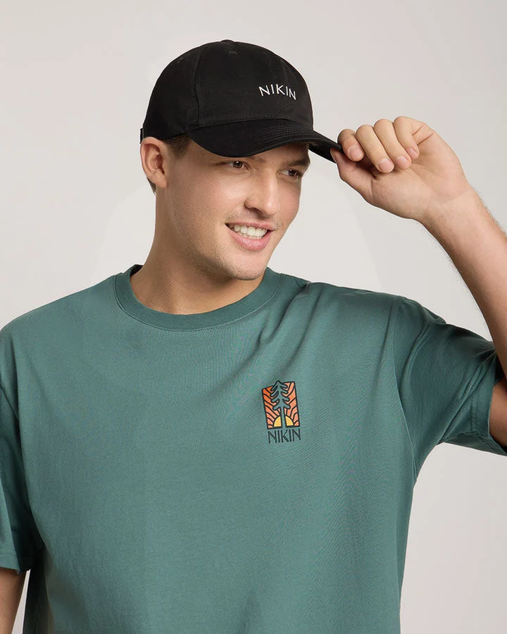 Schwarze Cap Tree Dad aus 100% Bio-Baumwolle von Nikin