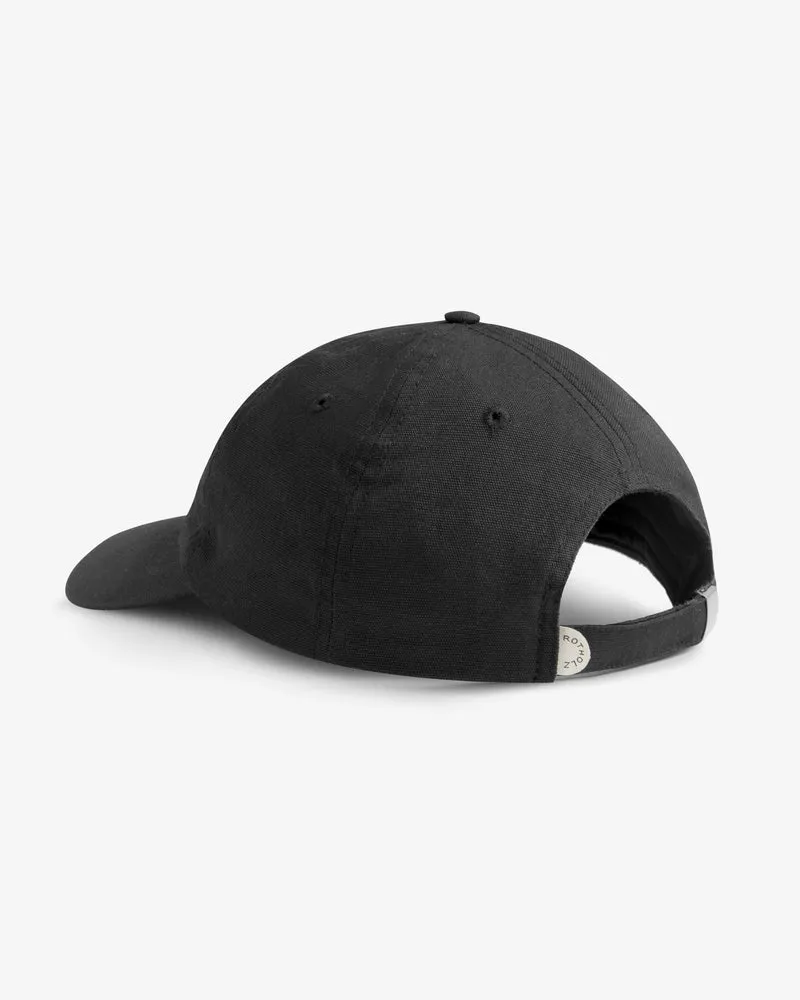 Schwarze Cap Flower aus Bio-Baumwolle von Rotholz
