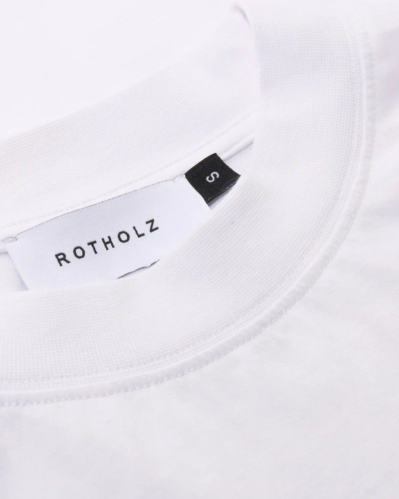 Weisses T-Shirt aus Bio-Baumwolle von Rotholz