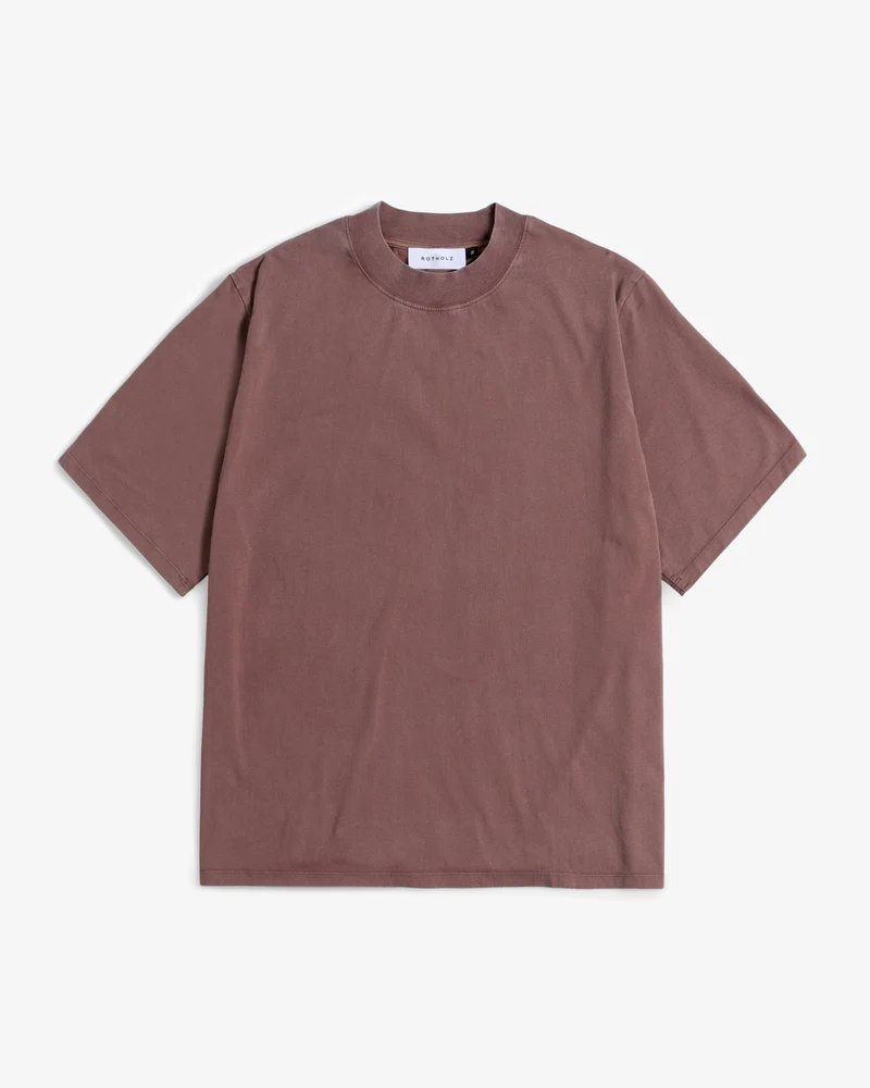 Braunes T-Shirt aus 100% Baumwolle von Rotholz