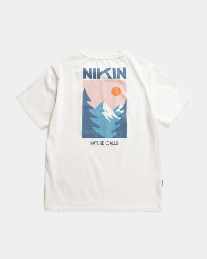 Weisses T-Shirt Tree Nature Calls aus Bio-Baumwolle von Nikin