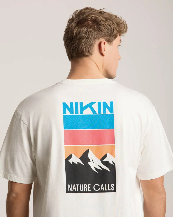 Weisses T-Shirt Tree Nature Calls aus Bio-Baumwolle von Nikin