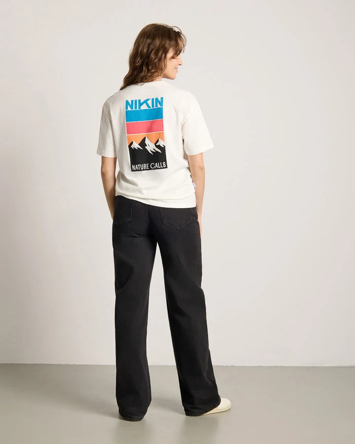 Weisses T-Shirt Tree Nature Calls aus Bio-Baumwolle von Nikin