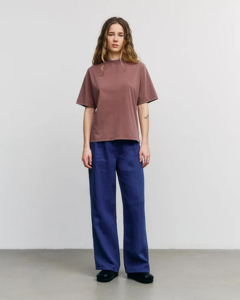 Braunes T-Shirt aus 100% Bio-Baumwolle von Rotholz