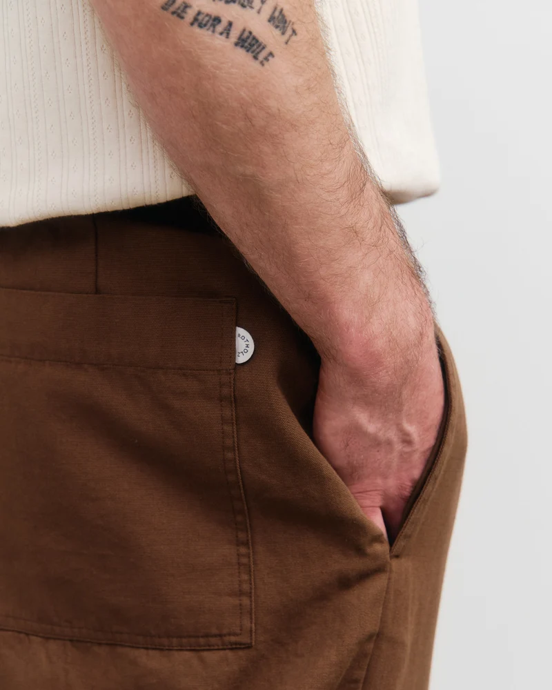 Braune Hose aus Bio-Baumwolle von Rotholz