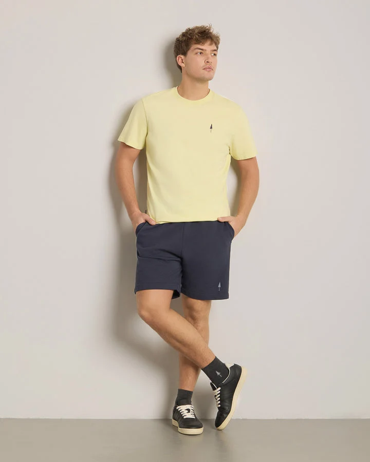 Dunkelblaue Shorts Tree aus 100% Bio-Baumwolle von Nikin