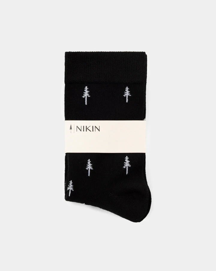 Schwarzes Socken-Set Tree Standard aus Tencel von Nikin