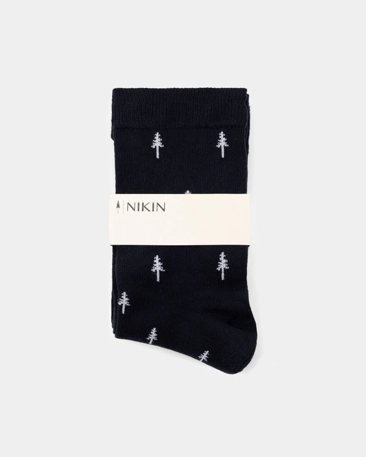 Dunkelblaues Socken-Set Tree Standard aus Tencel von Nikin