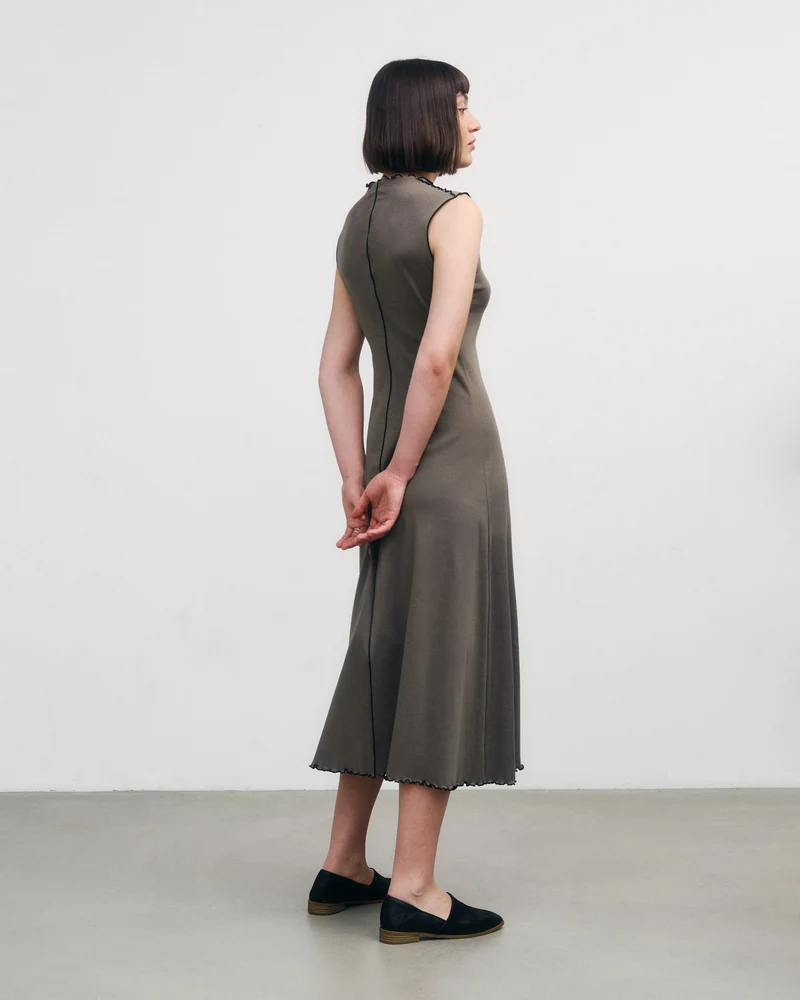 Kleid Pin-Tucked aus Bio-Baumwolle von Rotholz