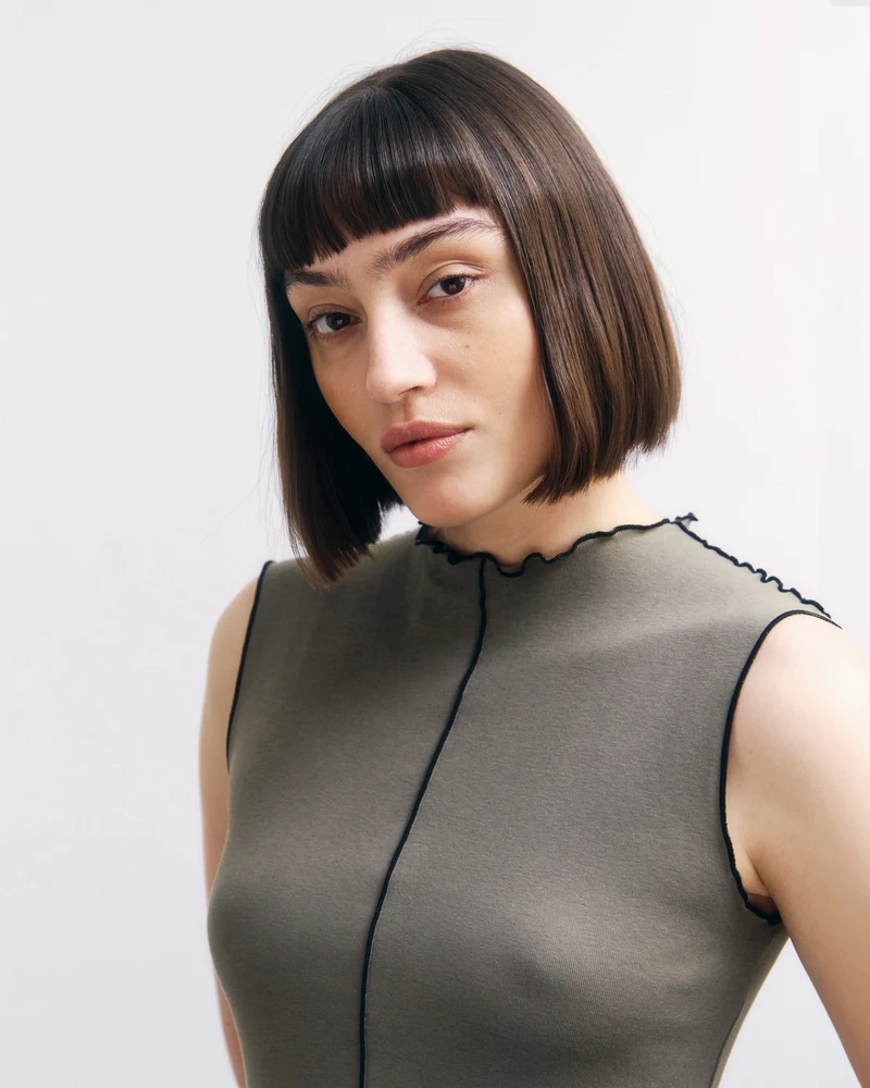 Kleid Pin-Tucked aus Bio-Baumwolle von Rotholz
