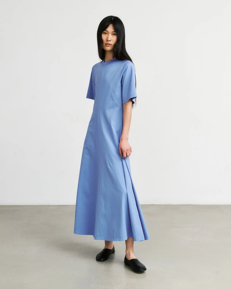 Blaues Kleid aus 100% Bio-Baumwolle von Rotholz