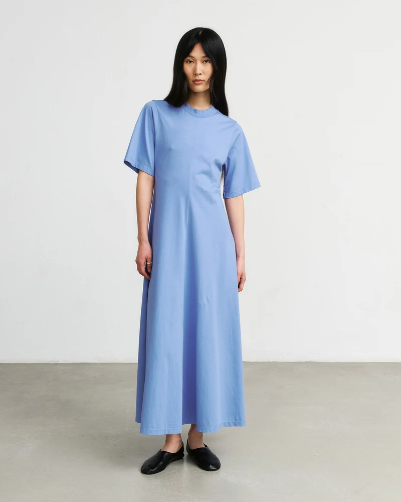 Blaues Kleid aus 100% Bio-Baumwolle von Rotholz