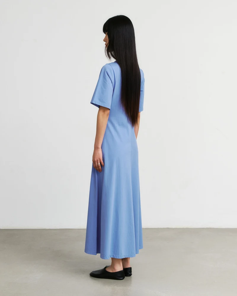 Blaues Kleid aus 100% Bio-Baumwolle von Rotholz
