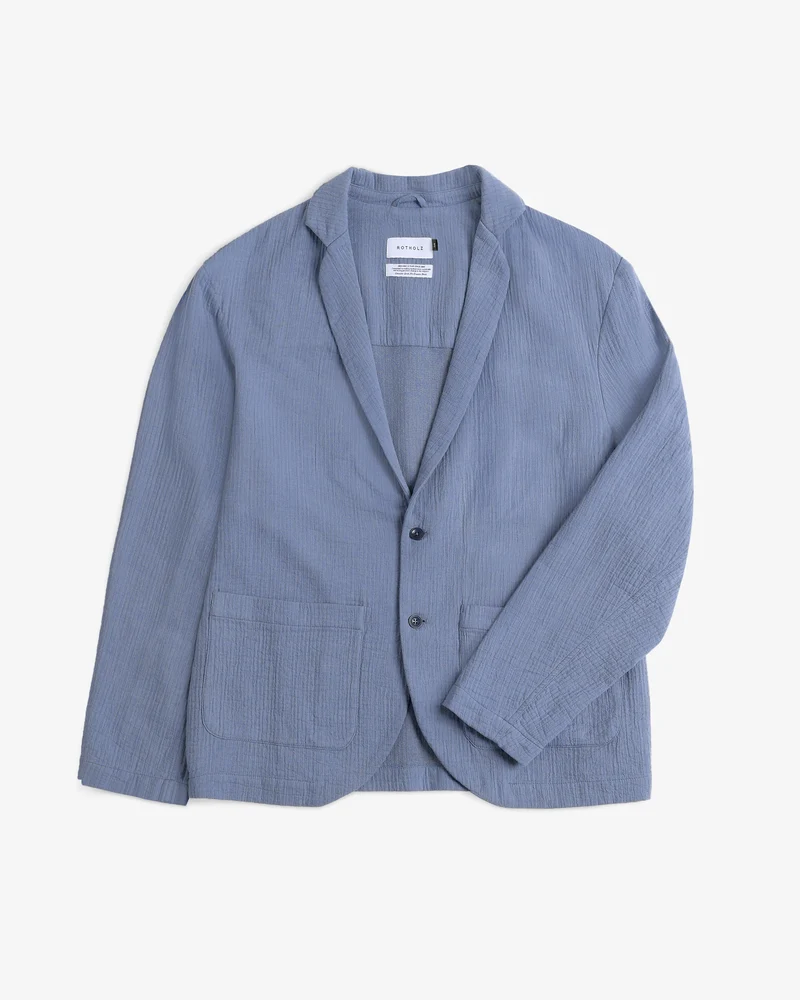 Workwear Blazer Bio Baumwolle - Hellblau