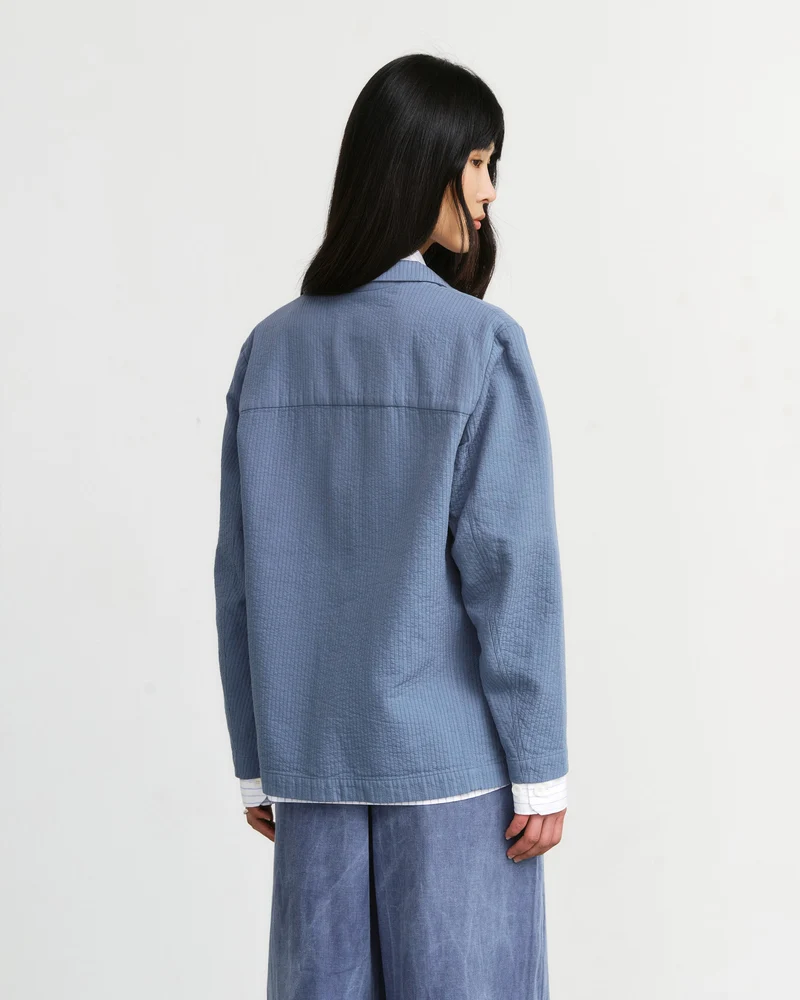 Workwear Blazer Bio Baumwolle - Hellblau