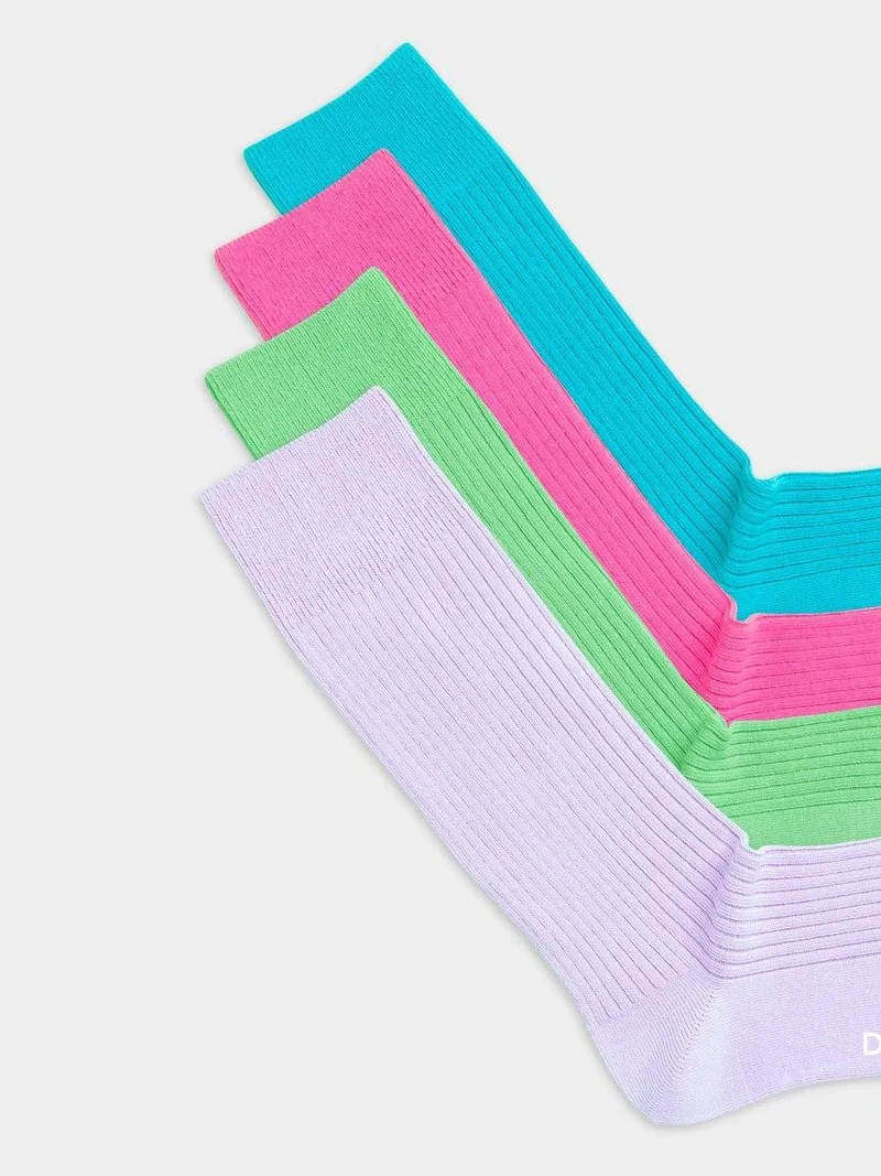 Ribbed Color Blocking (4er Pack)