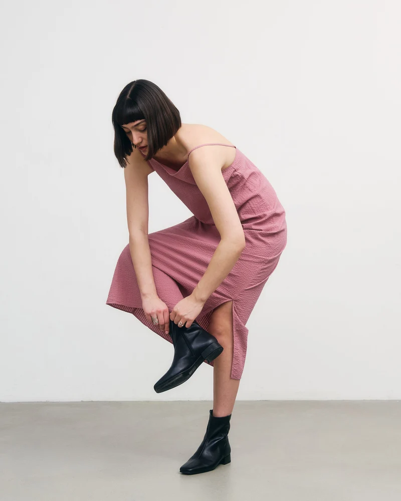 Rosa Kleid aus Bio-Baumwolle von Rotholz