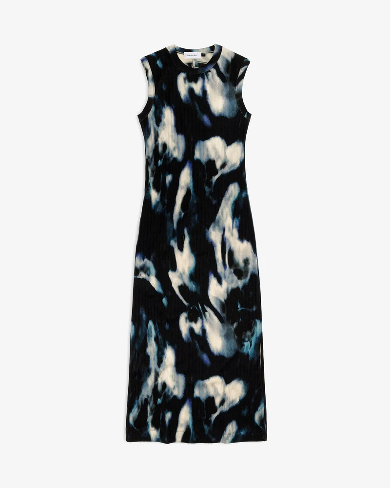 Geripptes Kleid Tie Dye aus Bio-Baumwolle von Rotholz