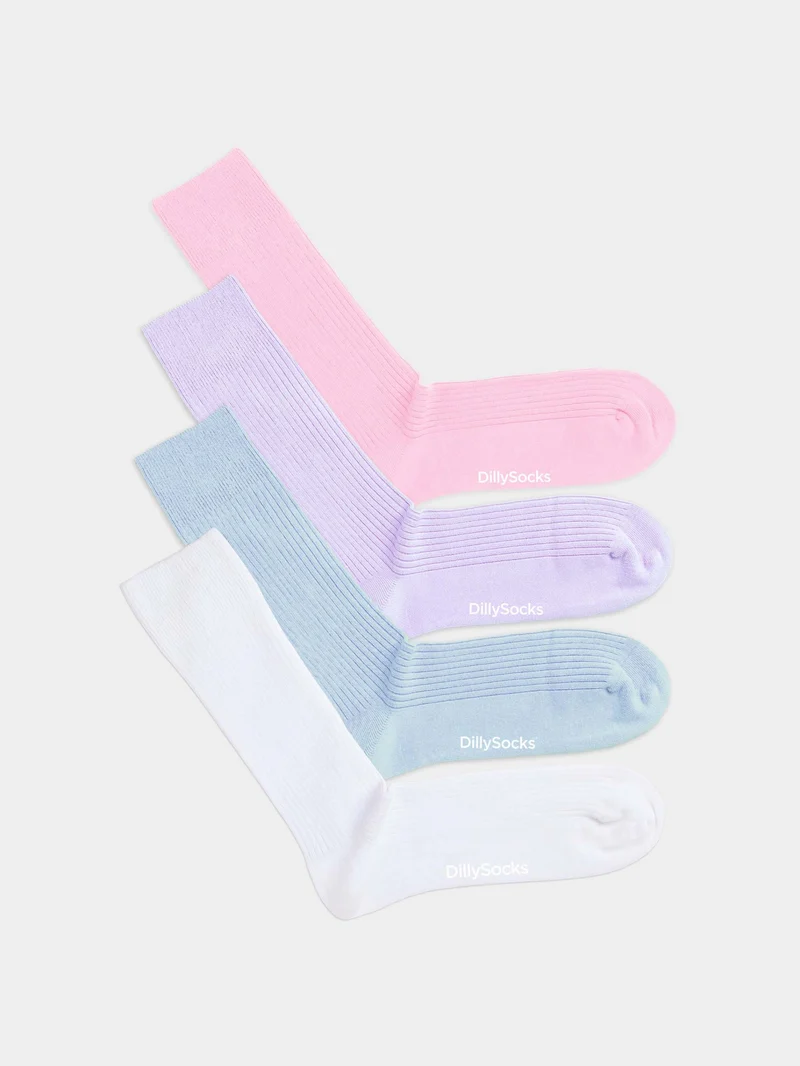 Ribbed Pastel Dreams (4er Pack)