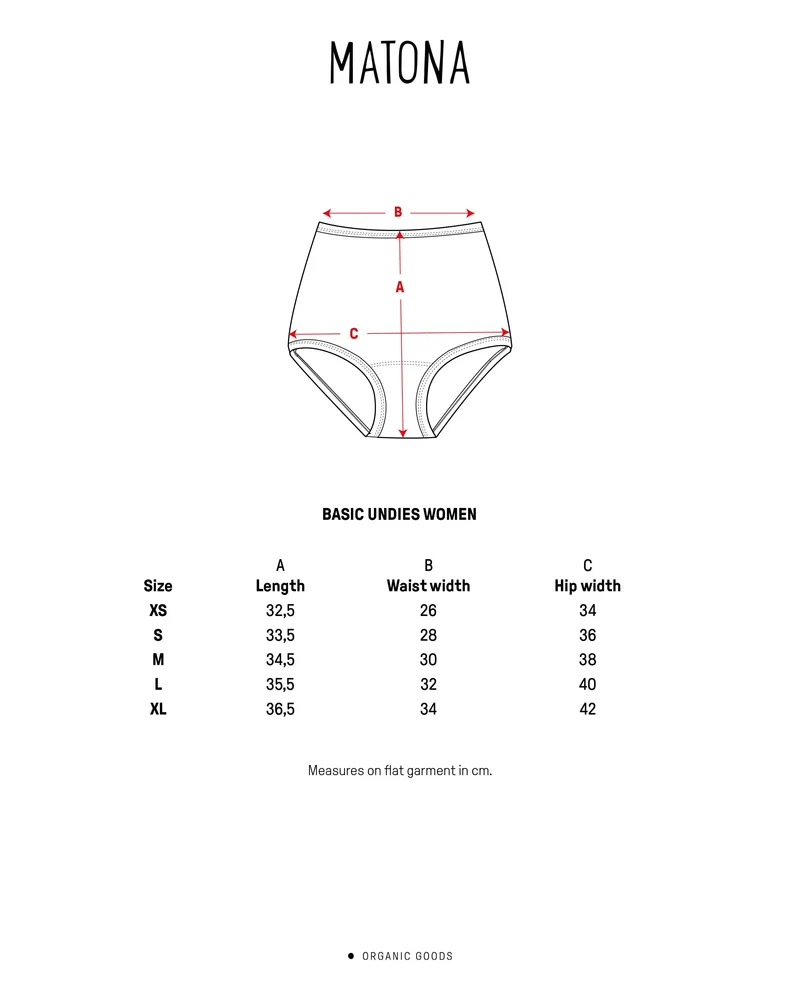 Lila Unterhose Basic aus 100% Bio-Baumwolle von Matona