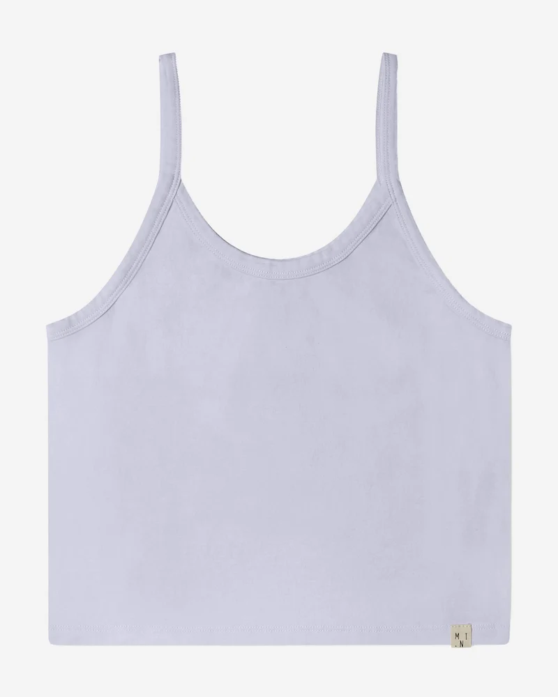 Lila Crop Top Basic aus Bio-Baumwolle von Matona