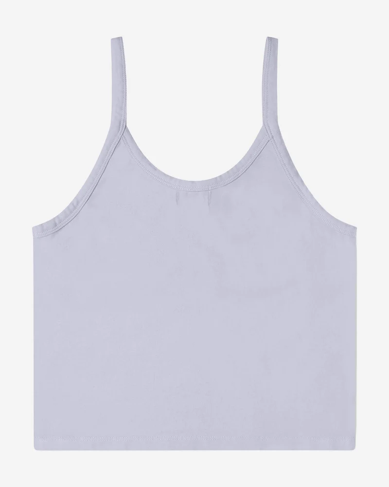 Lila Crop Top Basic aus Bio-Baumwolle von Matona