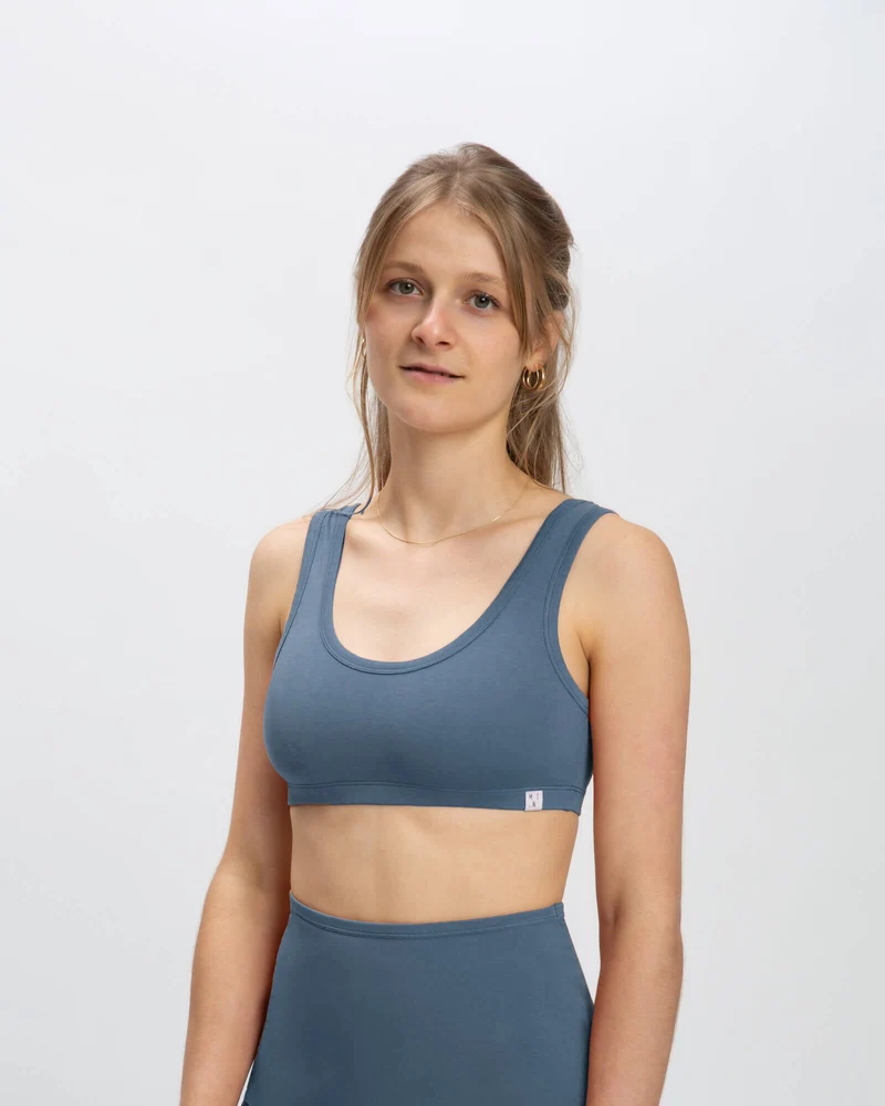 Basic Bra petrol
