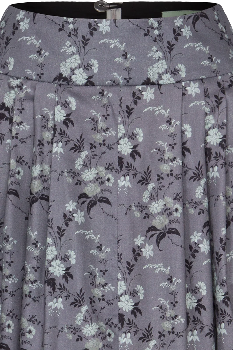 Trachtenrock lang mit Blumenmuster