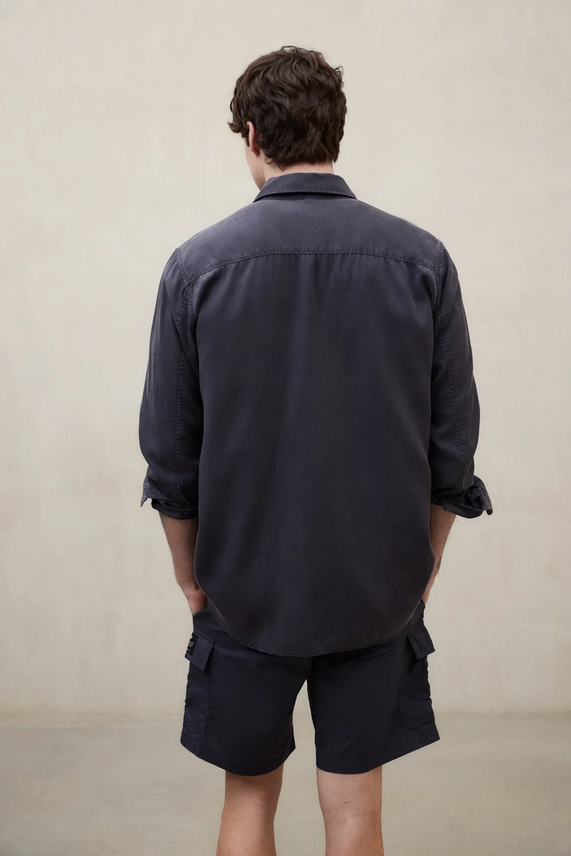 Dunkelblaues Hemd ANTEJO aus TENCEL™ von ECOALF