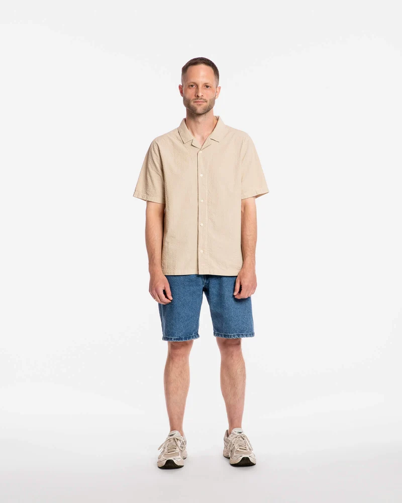 Beiges Hemd Bowling aus 100% Bio-Baumwolle von Matona