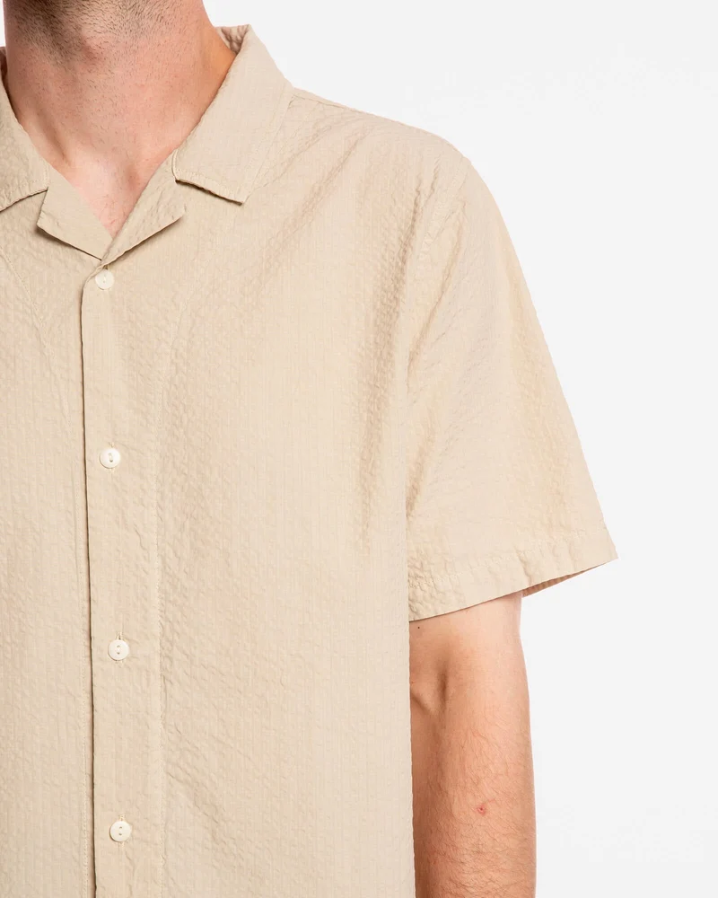 Beiges Hemd Bowling aus 100% Bio-Baumwolle von Matona
