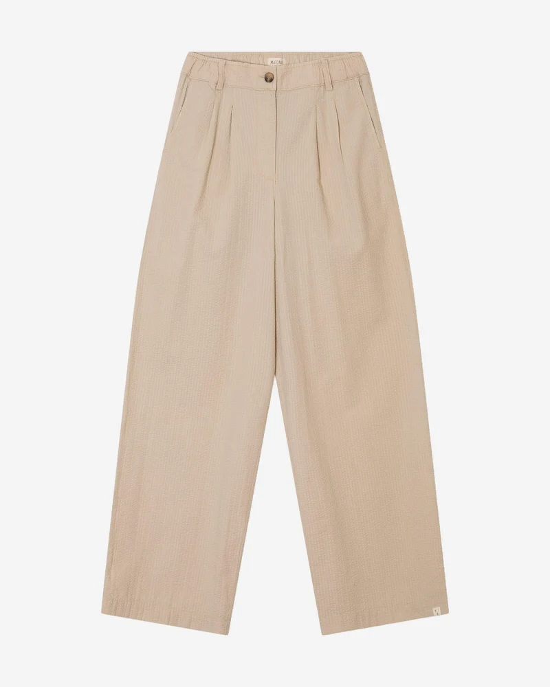 Beige Hose aus 100% Bio-Baumwolle von Matona