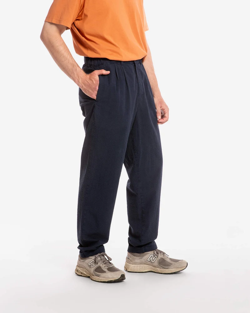 Dunkelblaue Hose aus 100% Bio-Baumwolle von Matona