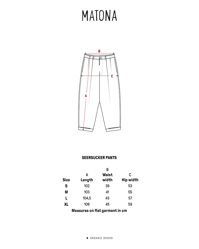 Dunkelblaue Hose aus 100% Bio-Baumwolle von Matona