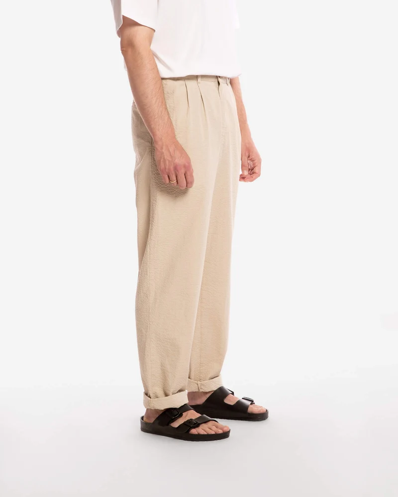 Beige Hose aus 100% Bio-Baumwolle von Matona