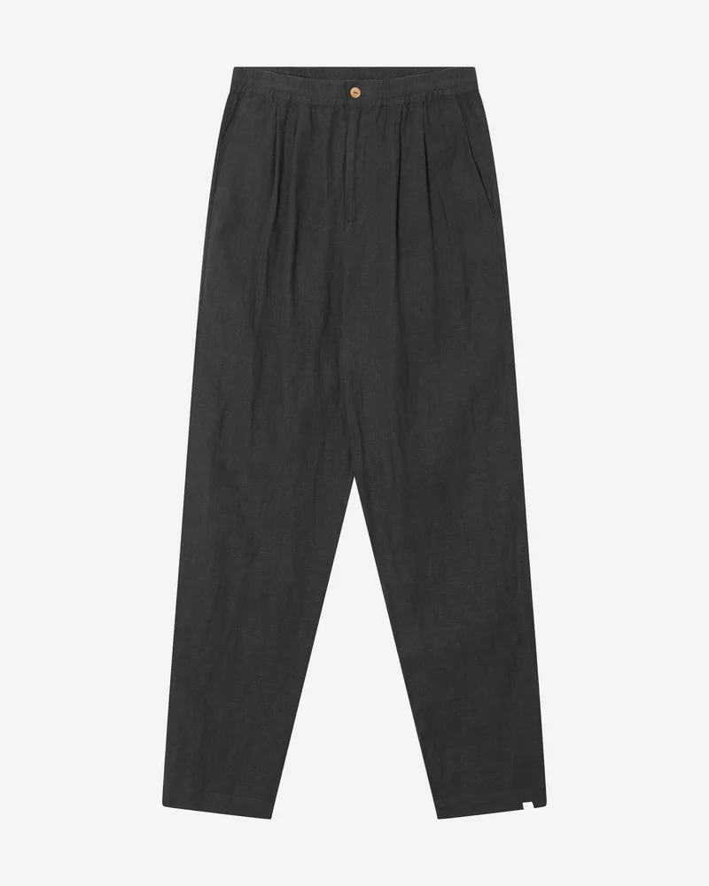 Schwarze Leinenhose aus 100% Leinen von Matona