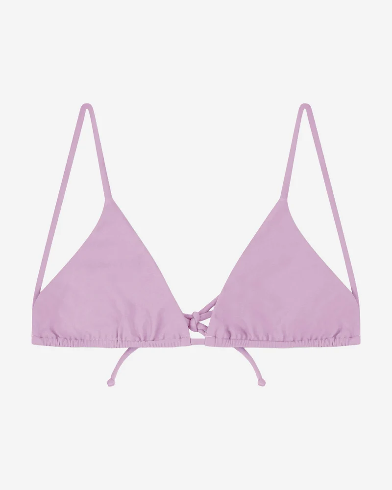 Lila Triangle Bikinioberteil aus nachhaltigem Econyl von Matona