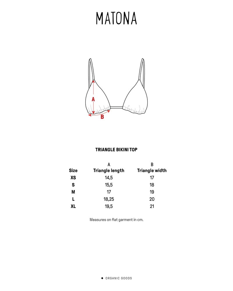 Lila Triangle Bikinioberteil aus nachhaltigem Econyl von Matona