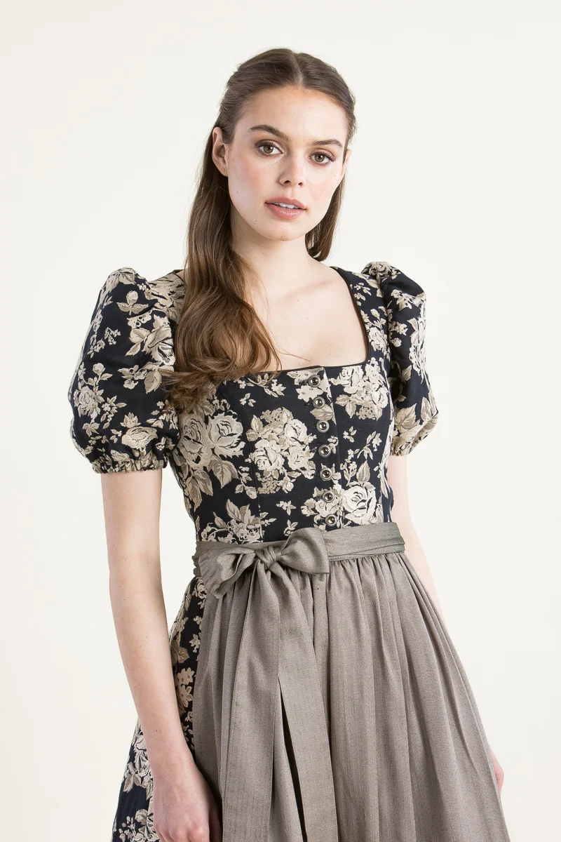 Almliebe Dirndl Rosmarie blau
