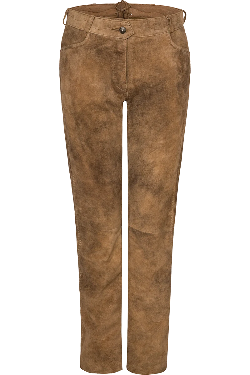 Damen Lederhose lang
