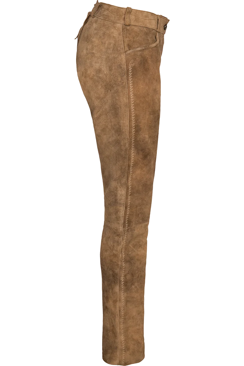 Damen Lederhose lang