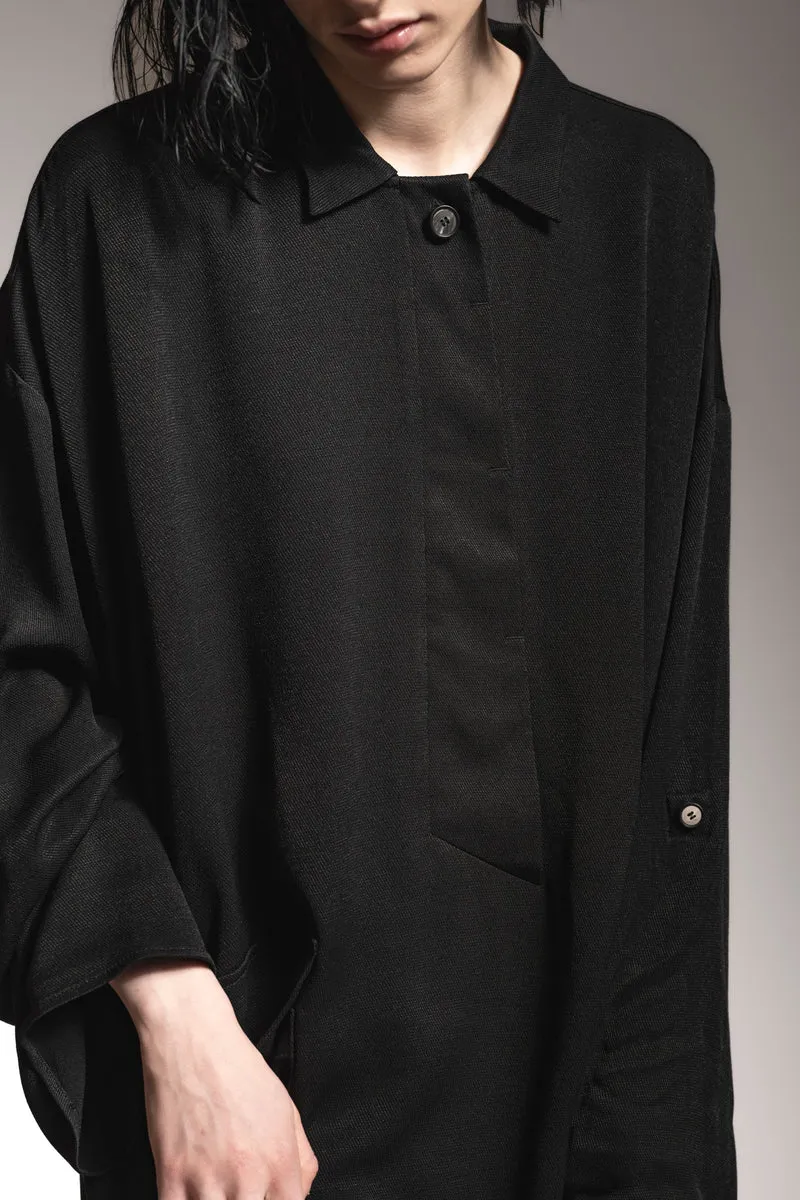 eigensinnig wien | Luna | Elegante Tunika für Damen in Schwarz