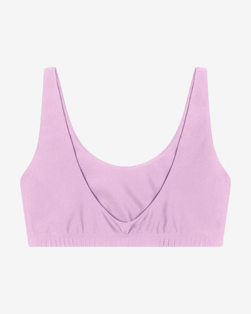 Lila Bikinioberteil Surf aus nachhaltigem Econyl von Matona