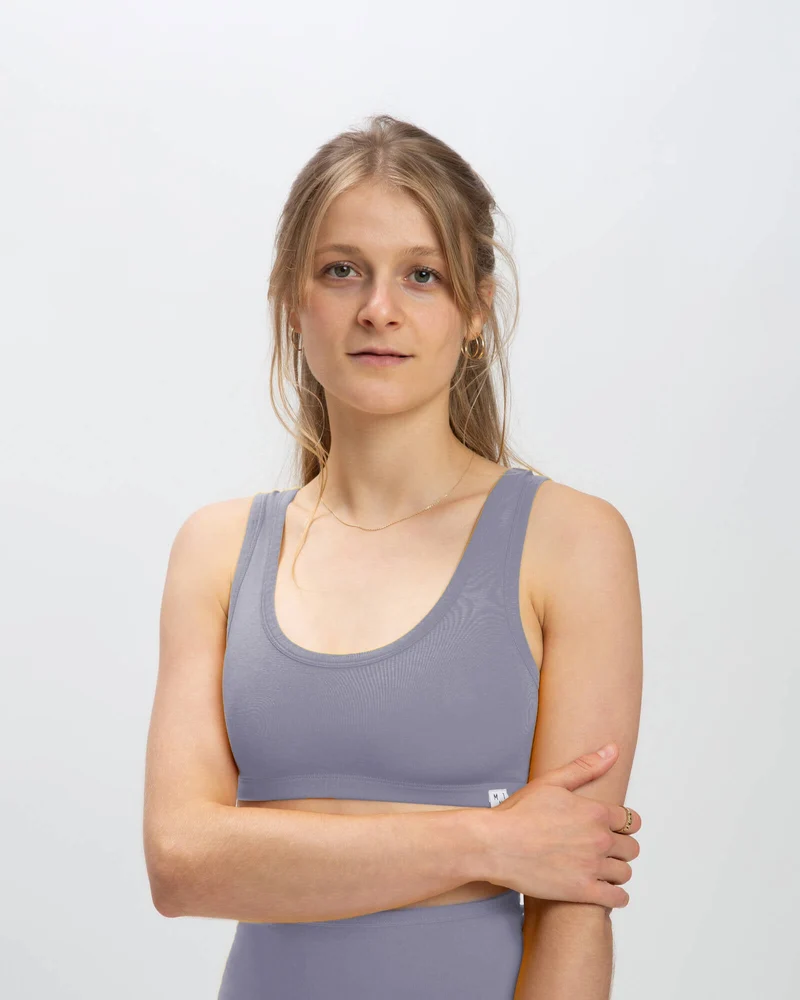 Lila BH Basic aus Bio-Baumwolle von Matona