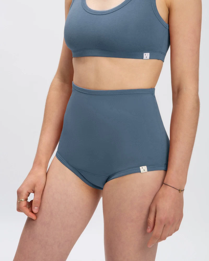 Petrol Unterhose Basic aus 100% Bio-Baumwolle von Matona